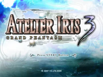 Atelier Iris 3 - Grand Phantasm screen shot title